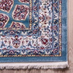 Top Square Tapis Almas III - Polypropylène / Coton - Bleu - 150 x 245 cm -Tapis Soldes Boutique 1000284744 210819 13434400323 DETAILS P000000001000284744