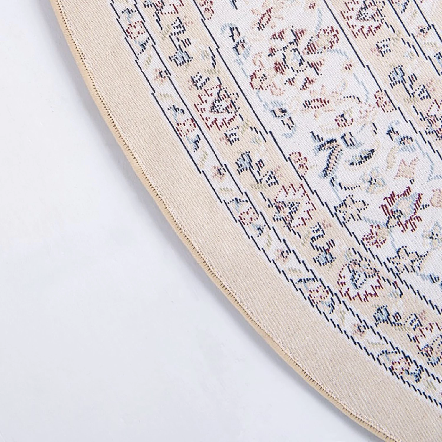 Top Square Tapis Almas Rond II - Polypropylène / Coton - Marron 5 Top Square Tapis Almas Rond II - Polypropylène / Coton - Marron – Image 3