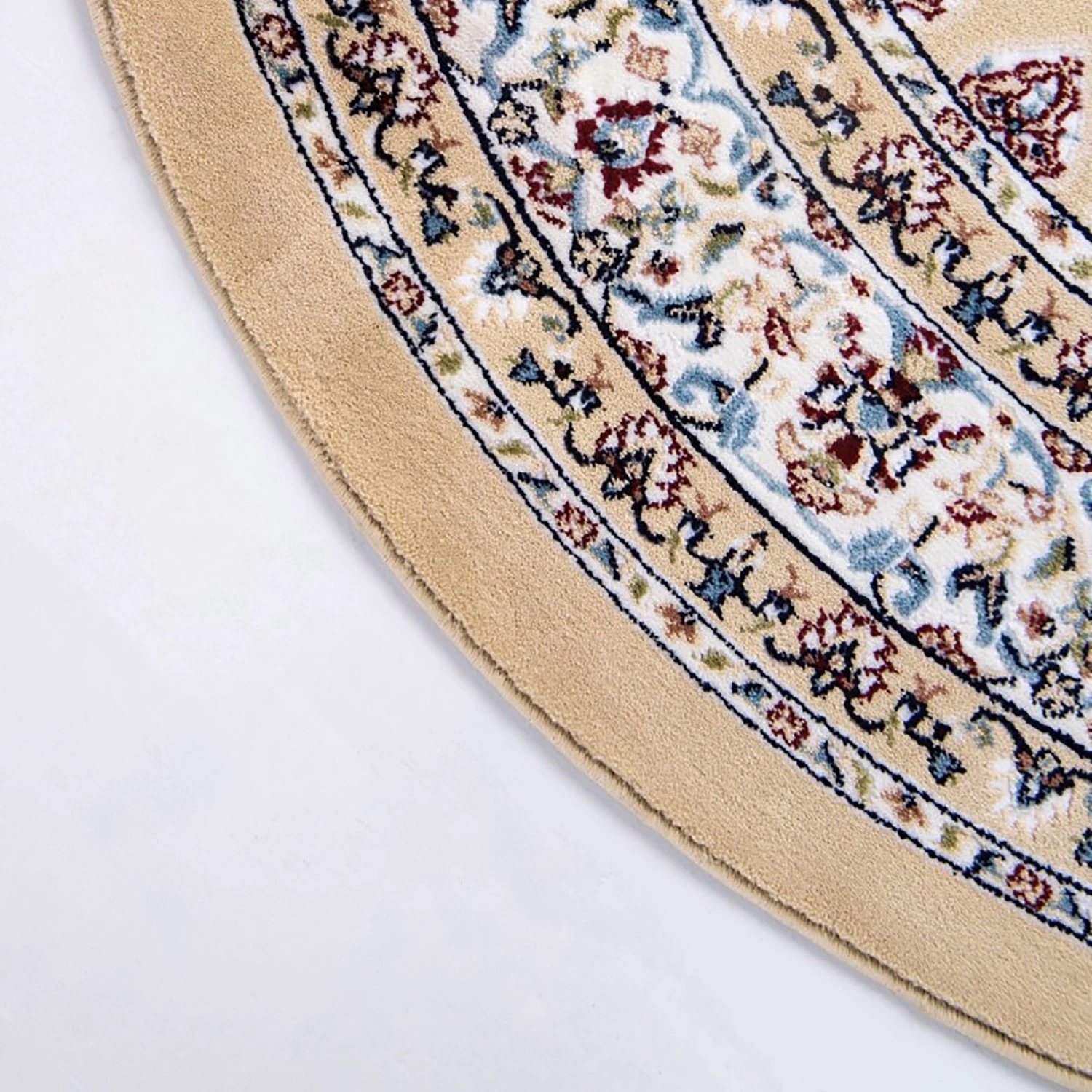 Top Square Tapis Almas Rond II - Polypropylène / Coton - Marron 7 Top Square Tapis Almas Rond II - Polypropylène / Coton - Marron – Image 5