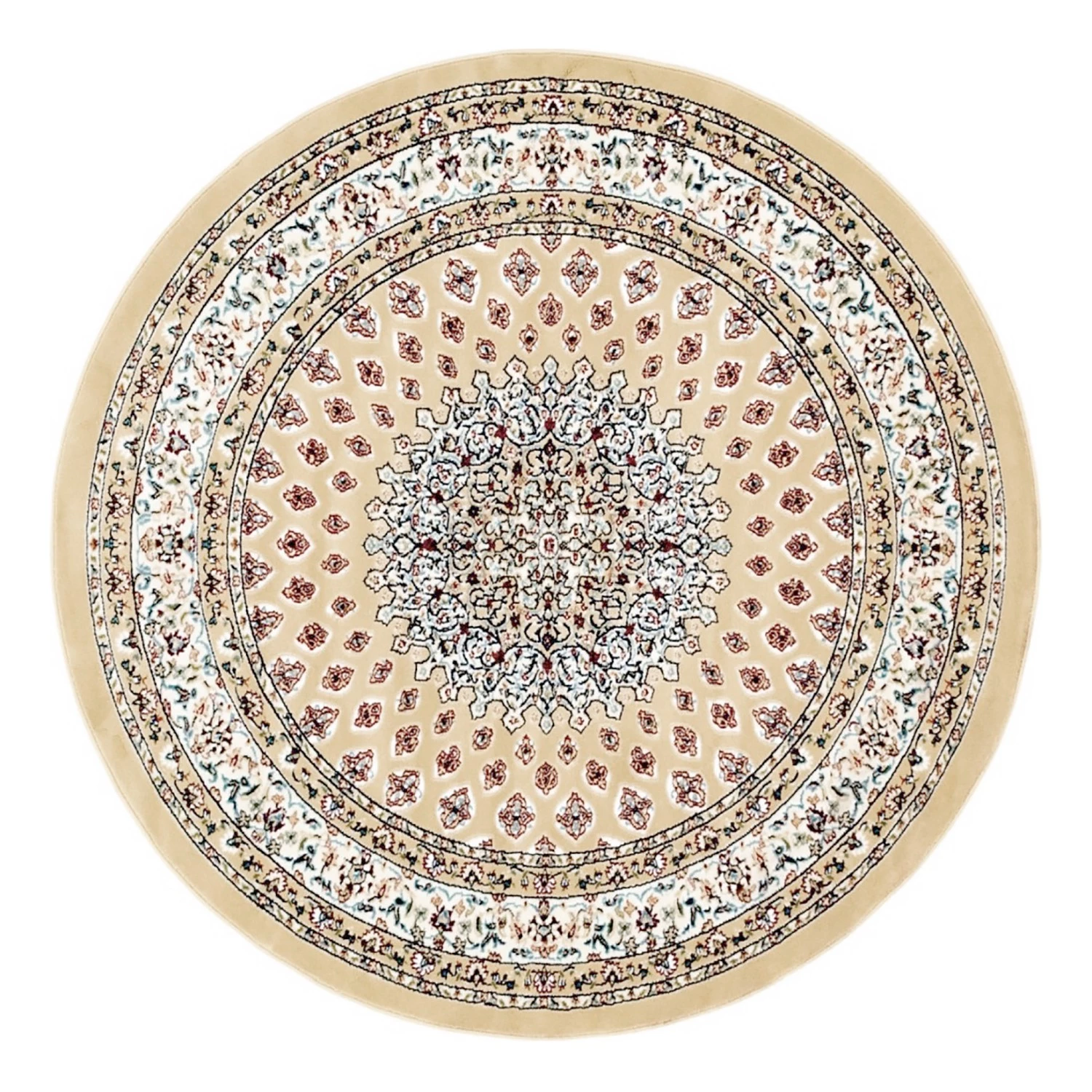 Top Square Tapis Almas Rond II - Polypropylène / Coton - Marron 3 Top Square Tapis Almas Rond II - Polypropylène / Coton - Marron