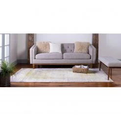 Top Square Tapis Claasy New I - Polypropylène / Coton - Vert clair -Tapis Soldes Boutique 1000284760 210819 13425100259 MOOD DETAILS P000000001000284760 mood