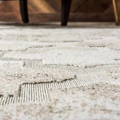 Top Square Tapis intérieur / ext. Cloud Crosses - 100 % polypropylène - Beige - 185 x 275 cm -Tapis Soldes Boutique 1000284776 210819 14045801816 DETAILS P000000001000284776