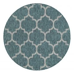 Top Square Tapis intérieur / ext. Cloud Crosses V - polypropylène - Bleu pétrole