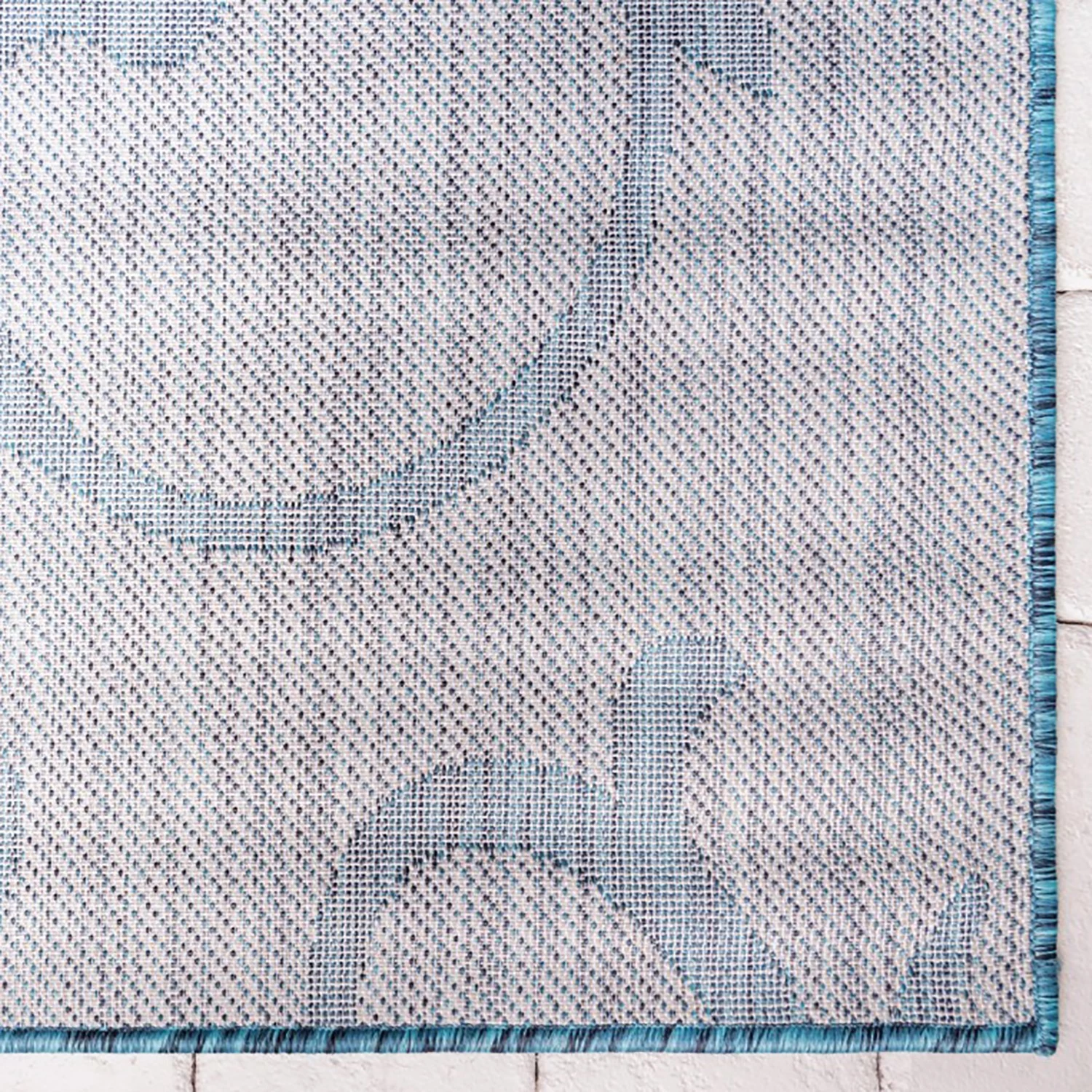 Top Square Tapis intérieur / extérieur Beauties I - polypropylène - Bleu pétrole - 150 x 245 cm 9 Top Square Tapis intérieur / extérieur Beauties I - polypropylène - Bleu pétrole - 150 x 245 cm – Image 7