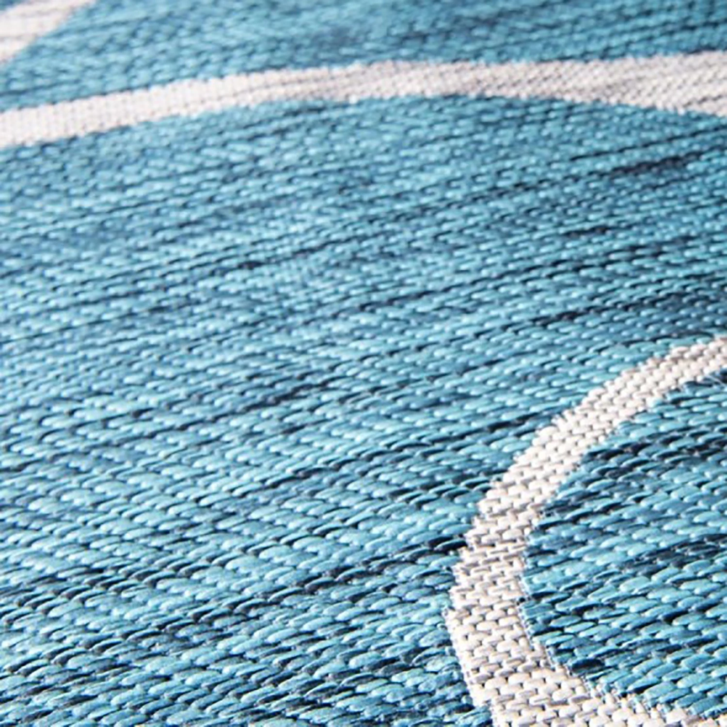 Top Square Tapis intérieur / extérieur Beauties I - polypropylène - Bleu pétrole - 150 x 245 cm 10 Top Square Tapis intérieur / extérieur Beauties I - polypropylène - Bleu pétrole - 150 x 245 cm – Image 8