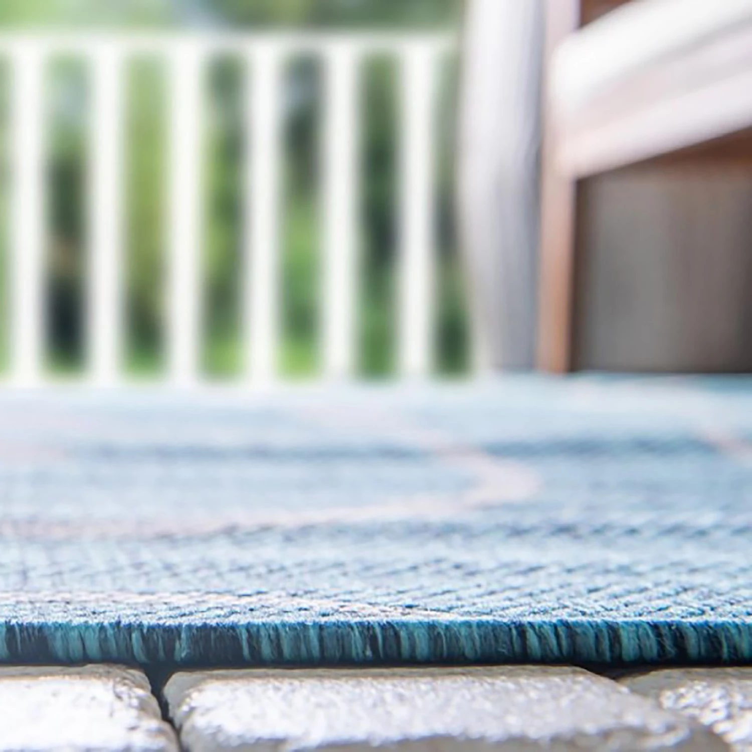 Top Square Tapis intérieur / extérieur Beauties I - polypropylène - Bleu pétrole - 150 x 245 cm 11 Top Square Tapis intérieur / extérieur Beauties I - polypropylène - Bleu pétrole - 150 x 245 cm – Image 9