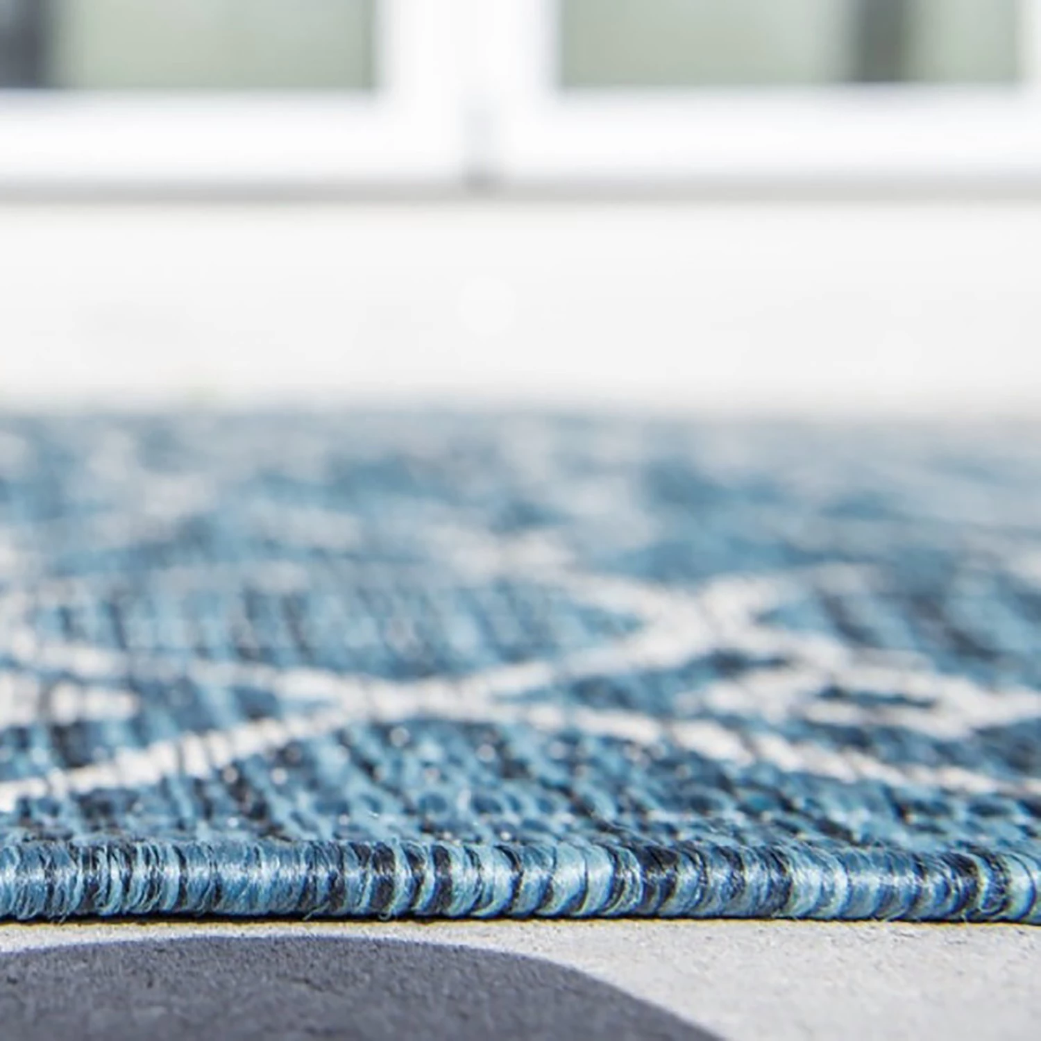 Top Square Tapis intérieur / ext. Cloud Crosses VII - polypropylène - Bleu pétrole 10 Top Square Tapis intérieur / ext. Cloud Crosses VII - polypropylène - Bleu pétrole – Image 8