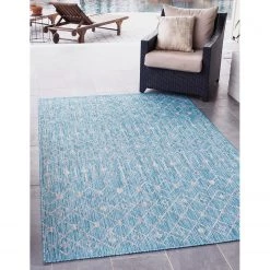 Top Square Tapis intérieur / ext. Cloud Crosses III - Polypropylène - Turquoise - 185 x 275 cm 16 Top Square Tapis intérieur / ext. Cloud Crosses III - Polypropylène - Turquoise - 185 x 275 cm -Tapis Soldes Boutique 1000284818 210819 13564101279 MOOD DETAILS P000000001000284818 mood
