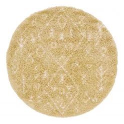 Top Square Tapis Temara Shag VII - Polypropylène / Envers : - Jaune