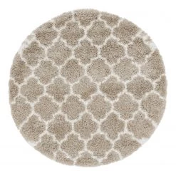 Top Square Tapis Temara Shag VI - Polypropylène / Envers : - Beige