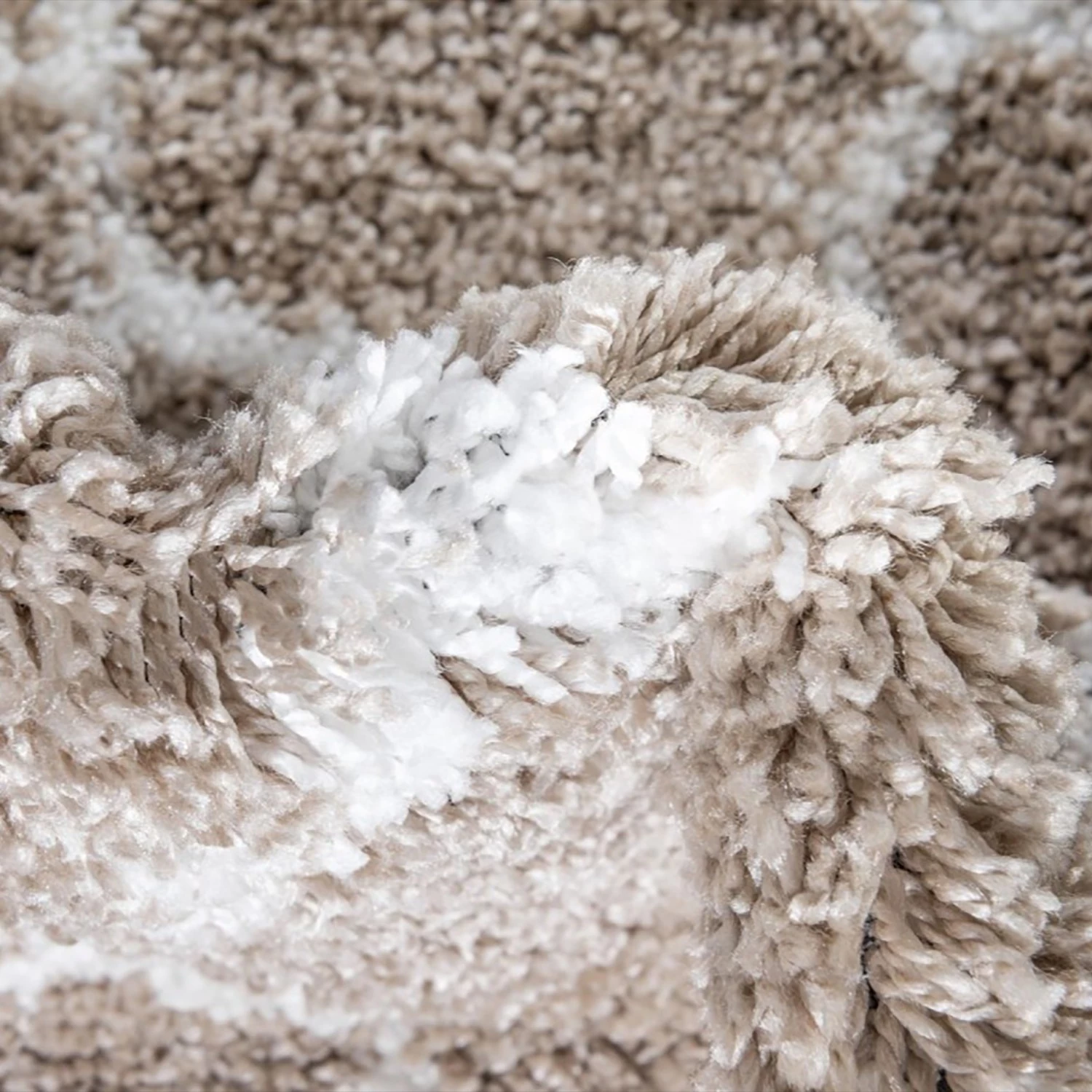 Top Square Tapis Temara Shag VI - Polypropylène / Envers : - Beige 8 Top Square Tapis Temara Shag VI - Polypropylène / Envers : - Beige – Image 6