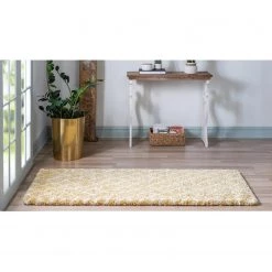 Top Square Tapis de couloir Temara Shag IV - Polypropylène / Envers : - Jaune - 80 x 185 cm -Tapis Soldes Boutique 1000284869 210819 14364504027 MOOD DETAILS P000000001000284869 mood