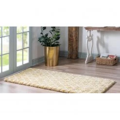 Top Square Tapis de couloir Temara Shag IV - Polypropylène / Envers : - Jaune - 80 x 185 cm -Tapis Soldes Boutique 1000284869 210819 14370304048 MOOD DETAILS P000000001000284869 mood