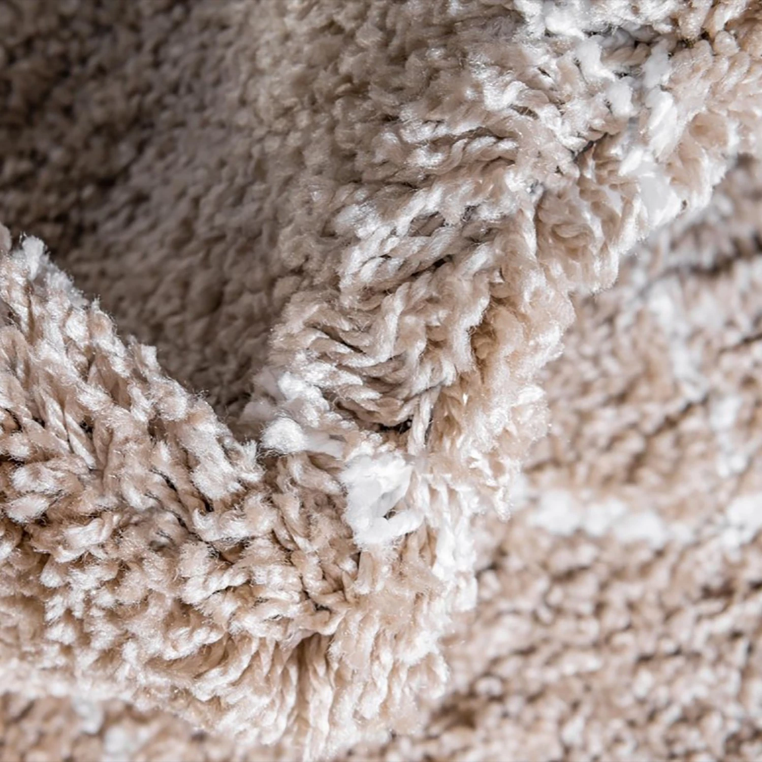 Top Square Tapis Temara Shag IX - Polypropylène / Envers : - Beige 4 Top Square Tapis Temara Shag IX - Polypropylène / Envers : - Beige – Image 2