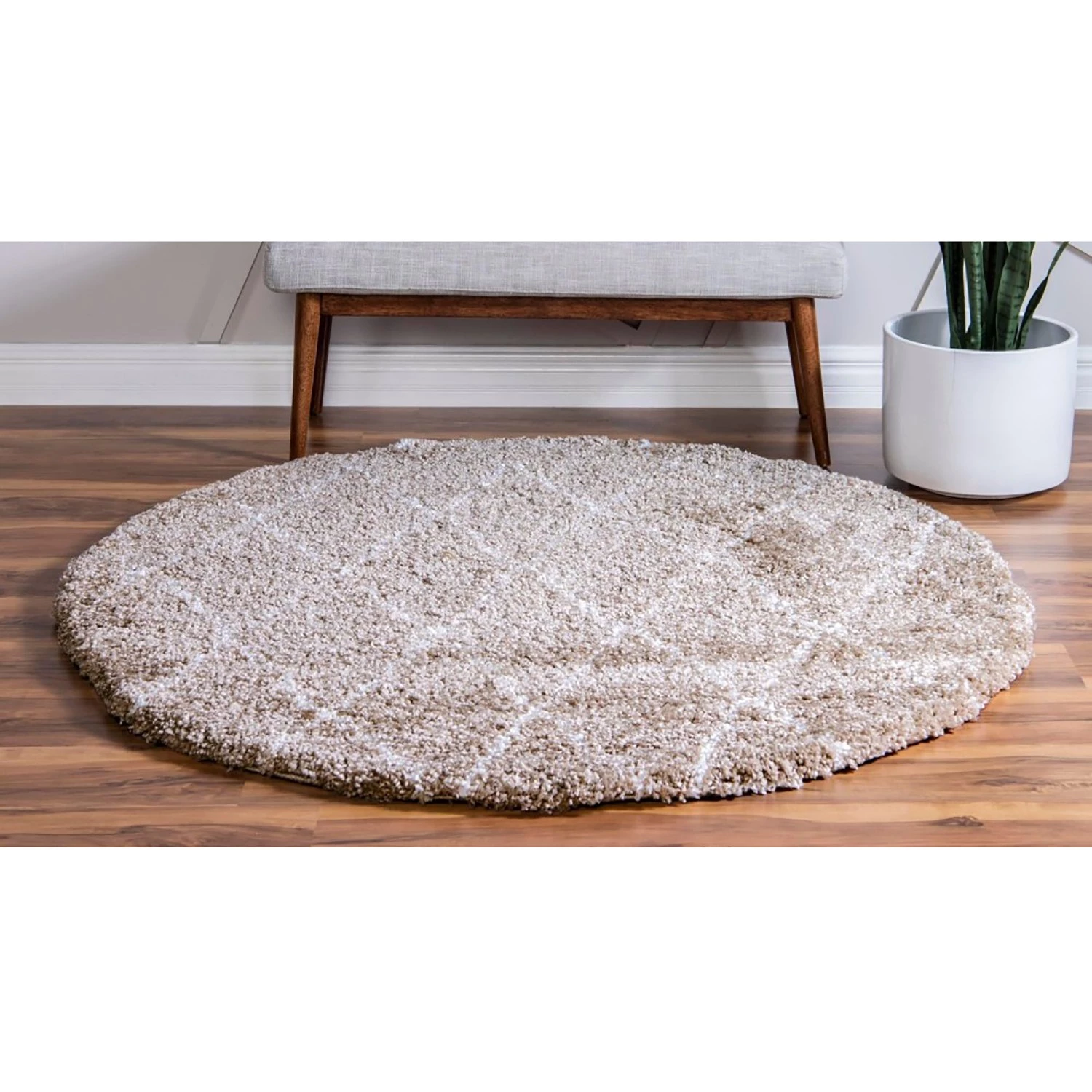 Top Square Tapis Temara Shag IX - Polypropylène / Envers : - Beige 5 Top Square Tapis Temara Shag IX - Polypropylène / Envers : - Beige – Image 3