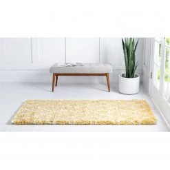 Top Square Tapis de couloir Temara Shag III - Polypropylène / Envers : - Jaune - 80 x 305 cm -Tapis Soldes Boutique 1000284896 210819 14452804719 MOOD DETAILS P000000001000284896 mood