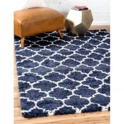 Top Square Tapis Temara Shag V - Polypropylène / Envers : - Bleu marine - 120 x 185 cm -Tapis Soldes Boutique 1000284917 210819 14383804178 MOOD DETAILS P000000001000284917 mood