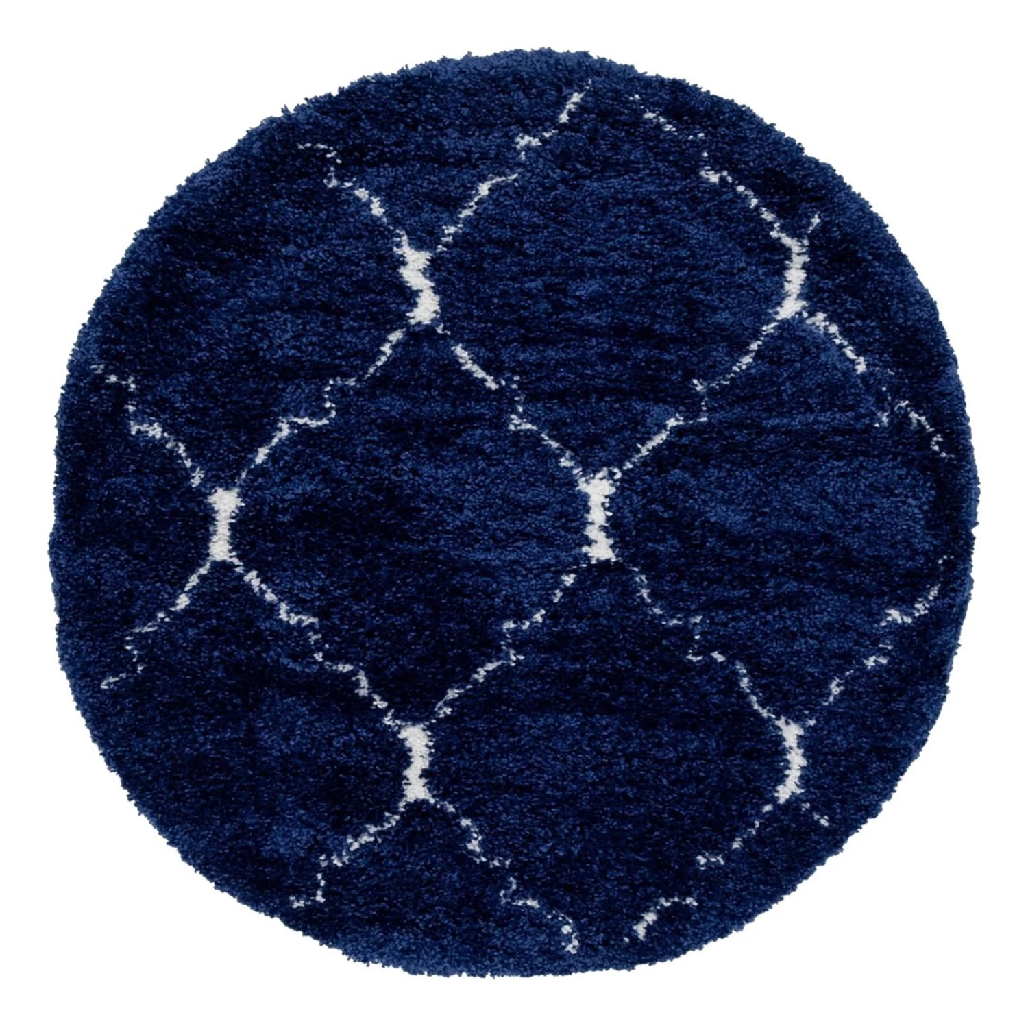 Top Square Tapis Temara Shag X - Polypropylène / Envers : - Bleu marine 3 Top Square Tapis Temara Shag X - Polypropylène / Envers : - Bleu marine