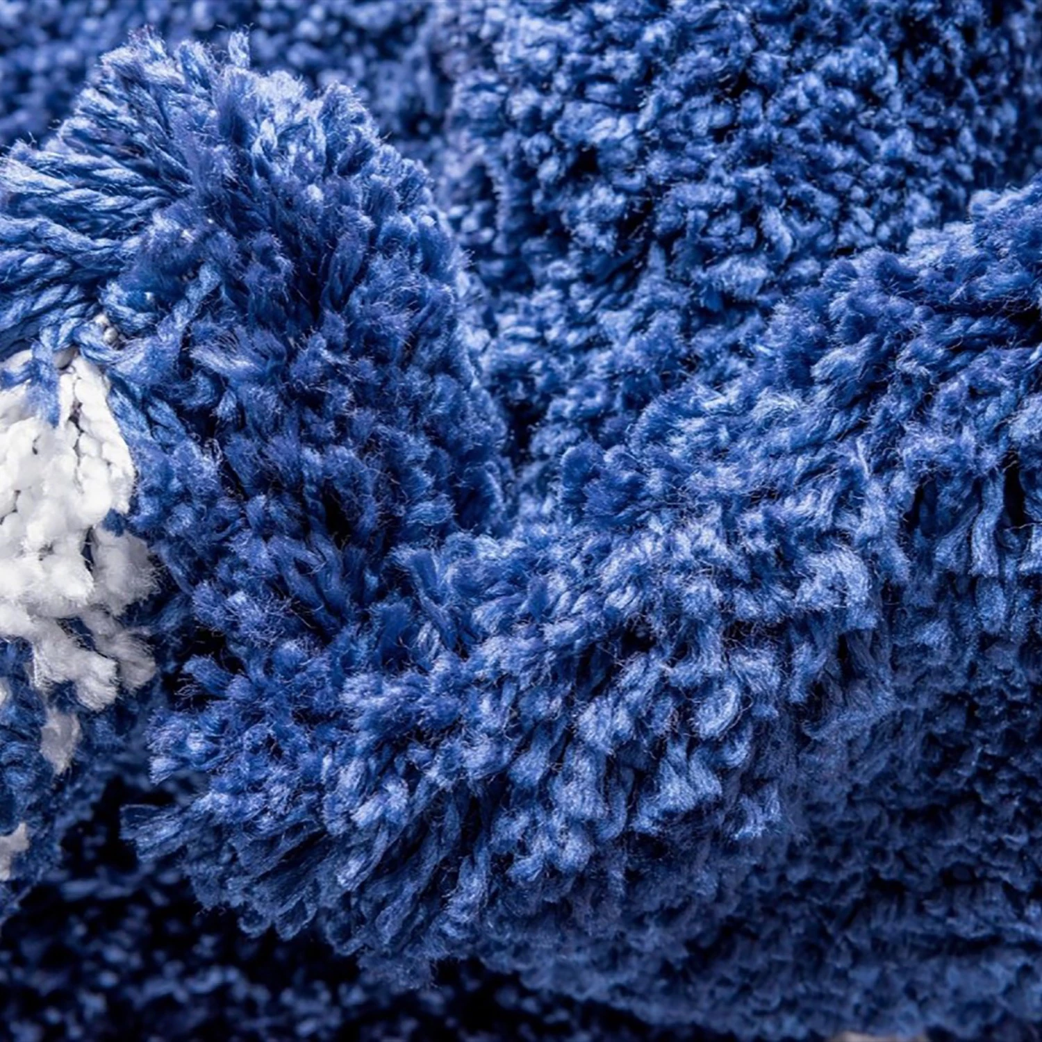 Top Square Tapis Temara Shag X - Polypropylène / Envers : - Bleu marine 9 Top Square Tapis Temara Shag X - Polypropylène / Envers : - Bleu marine – Image 7