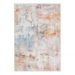 Top Square Tapis Coloured II - Polyester/ Jute - Multicolore - 65 x 90 cm