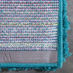 Top Square Tapis de couloir Shaggy Shag - polypropylène - Turquoise - 75 x 305 cm -Tapis Soldes Boutique 1000285002 210819 14094002171 DETAILS P000000001000285002