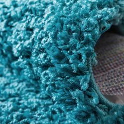 Top Square Tapis de couloir Shaggy Shag - polypropylène - Turquoise - 75 x 305 cm -Tapis Soldes Boutique 1000285002 210819 14095602188 DETAILS P000000001000285002