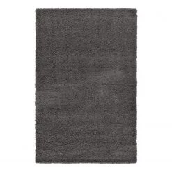 Top Square Tapis épais Shaggy Shag I - Polypropylène - Gris foncé - 185 x 275 cm