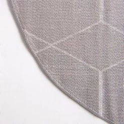 Top Square Tapis Crosses Frise II - Polypropylène / Coton - Gris - Diamètre : 120 cm 11 Top Square Tapis Crosses Frise II - Polypropylène / Coton - Gris - Diamètre : 120 cm -Tapis Soldes Boutique 1000285113 210819 13505500854 DETAILS P000000001000285113