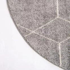 Top Square Tapis Crosses Frise II - Polypropylène / Coton - Gris - Diamètre : 120 cm 12 Top Square Tapis Crosses Frise II - Polypropylène / Coton - Gris - Diamètre : 120 cm -Tapis Soldes Boutique 1000285113 210819 13505600855 DETAILS P000000001000285113