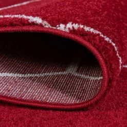 Top Square Tapis de couloir Crosses Frise II - Polypropylène / Coton - Rouge -Tapis Soldes Boutique 1000285115 210819 13504100836 DETAILS P000000001000285115