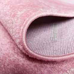 Top Square Tapis Crosses Frise I - Polypropylène / Coton - Rose - 185 x 275 cm -Tapis Soldes Boutique 1000285119 210819 13502800820 DETAILS P000000001000285119