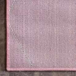 Top Square Tapis Crosses Frise I - Polypropylène / Coton - Rose - 185 x 275 cm -Tapis Soldes Boutique 1000285119 210819 13503000822 DETAILS P000000001000285119