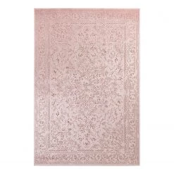 ELLE DECORATION Tapis Machasi - Viscose / Chenille acrylique - Rose - 160 x 230 cm