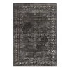 ELLE DECORATION Tapis Berseba - Viscose / Chenille acrylique - Gris foncé - 160 x 230 cm