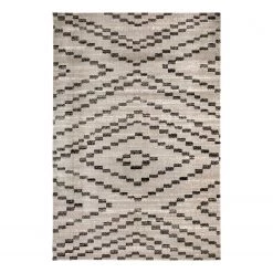 Andiamo Tapis intérieur / extérieur Bonnie II - Polypropylène - Gris / Anthracite - 160 x 230 cm