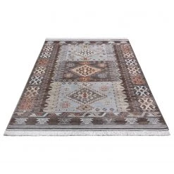 ELLE DECORATION Tapis Ama - Viscose / Coton - Marron - 135 x 195 cm -Tapis Soldes Boutique 1000300896 211019 11372800161 DETAILS P000000001000300896