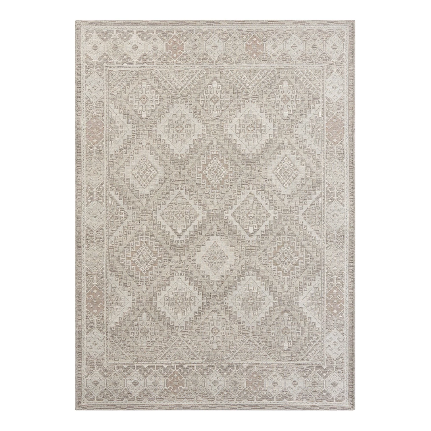 ELLE DECORATION Tapis naturel Karakum - Jute / Laine / Viscose - Crème / Gris - 200 x 290 cm 3 ELLE DECORATION Tapis naturel Karakum - Jute / Laine / Viscose - Crème / Gris - 200 x 290 cm