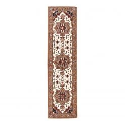 THEKO die markenteppiche Tapis de couloir Royal Heriz - Laine vierge - Marron