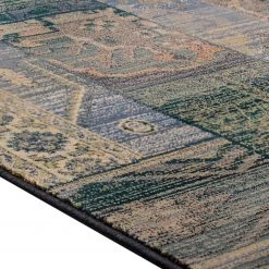 THEKO die markenteppiche Tapis Gabiro 5504 - Polypropylène - Bleu - 120 x 180 cm -Tapis Soldes Boutique 1000301417 211117 17271701210 DETAILS P000000001000301417