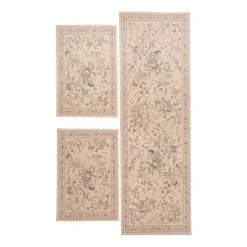 THEKO die markenteppiche Descente de lit Flomi Sagrini (3 élém.) - Tissu mélangé - Beige