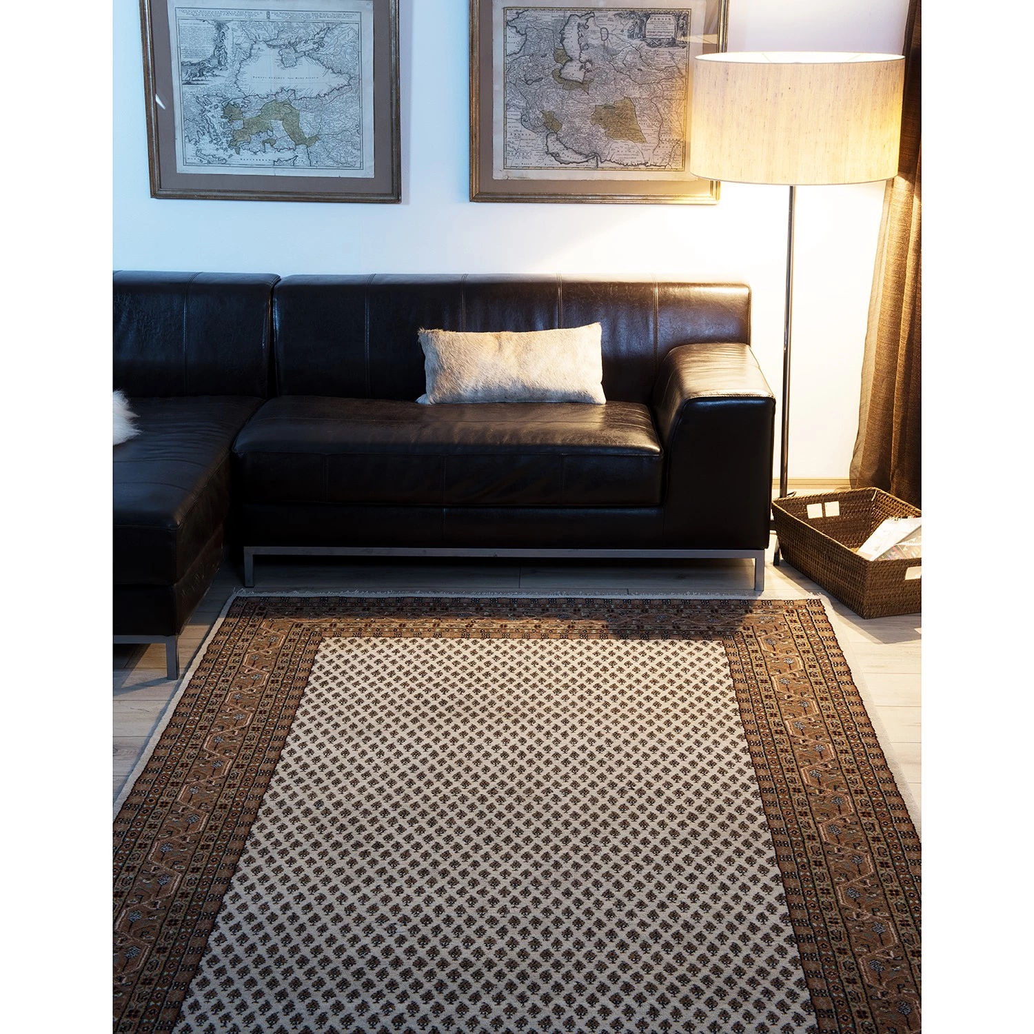 THEKO die markenteppiche Tapis en laine Chandi I - Laine vierge - Marron - 60 x 90 cm 4 THEKO die markenteppiche Tapis en laine Chandi I - Laine vierge - Marron - 60 x 90 cm – Image 2