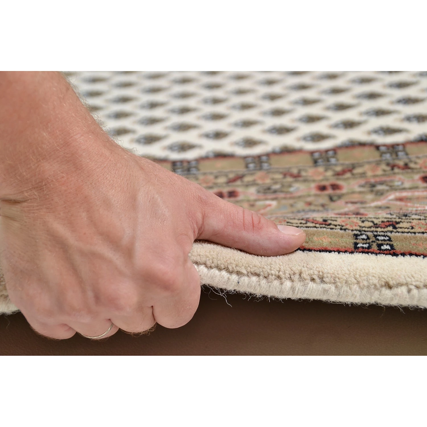 THEKO die markenteppiche Tapis en laine Chandi I - Laine vierge - Marron - 60 x 90 cm 6 THEKO die markenteppiche Tapis en laine Chandi I - Laine vierge - Marron - 60 x 90 cm – Image 4