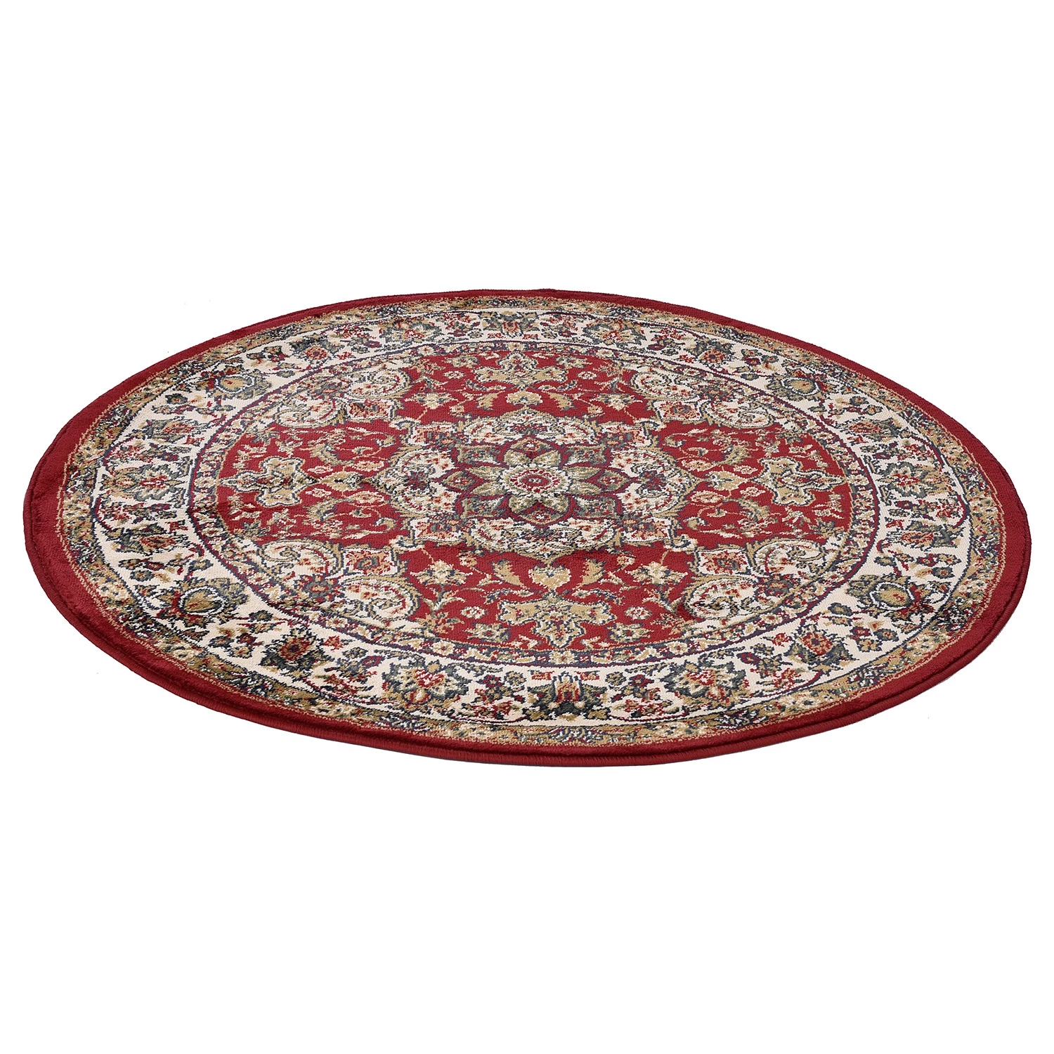 THEKO die markenteppiche Tapis Hamadan II - Polypropylène - Rouge 4 THEKO die markenteppiche Tapis Hamadan II - Polypropylène - Rouge – Image 2