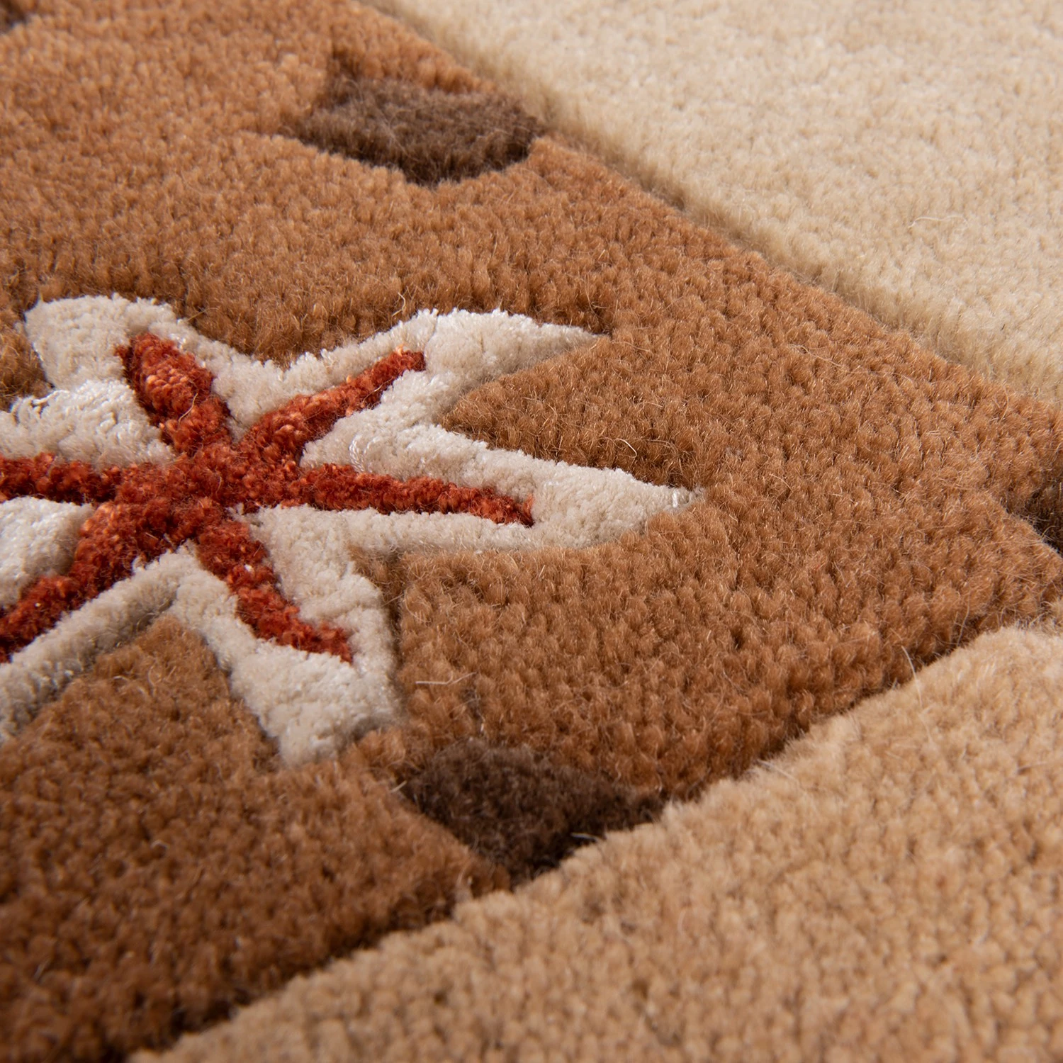 THEKO die markenteppiche Tapis en laine Royal Ganges II - Laine / Viscose - Miel 5 THEKO die markenteppiche Tapis en laine Royal Ganges II - Laine / Viscose - Miel – Image 3