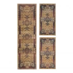 THEKO die markenteppiche Descente de lit Gabiro 856 (3 éléments) - Polypropylène - Beige