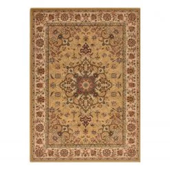 THEKO die markenteppiche Tapis en laine Turan 859 I - Laine - Camel - 160 x 230 cm