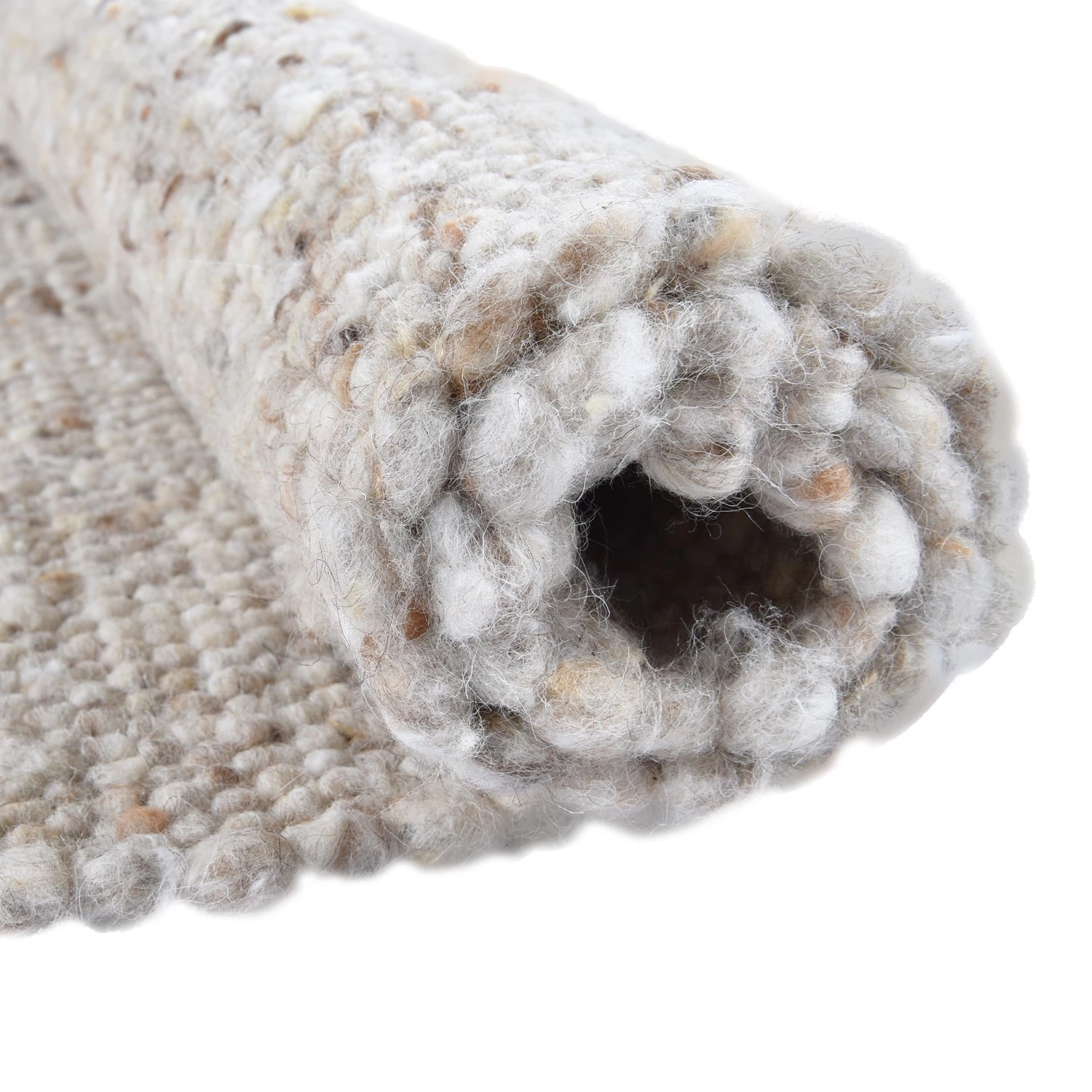 THEKO die markenteppiche Tapis en laine Alpages - Laine vierge - Sable - 90 x 160 cm 8 THEKO die markenteppiche Tapis en laine Alpages - Laine vierge - Sable - 90 x 160 cm – Image 6