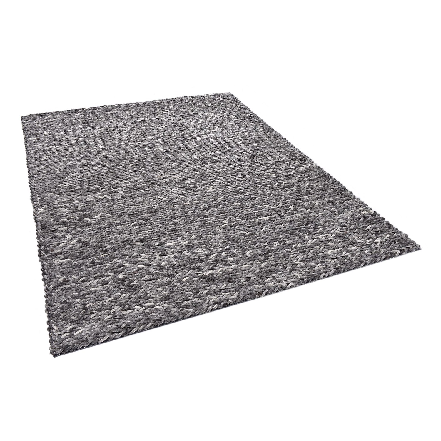 THEKO die markenteppiche Tapis en laine Arlberg - Laine vierge - Gris - 140 x 200 cm 5 THEKO die markenteppiche Tapis en laine Arlberg - Laine vierge - Gris - 140 x 200 cm – Image 3