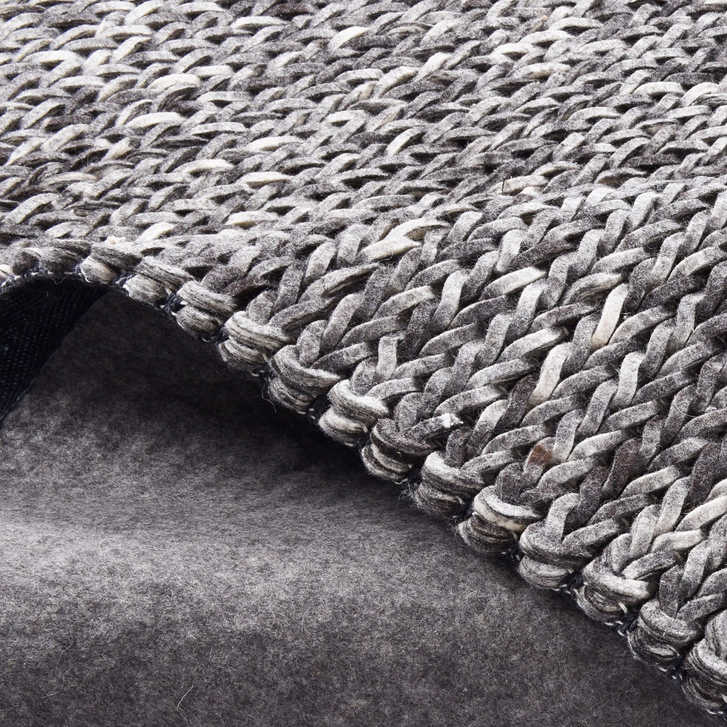 THEKO die markenteppiche Tapis en laine Arlberg - Laine vierge - Gris - 140 x 200 cm 10 THEKO die markenteppiche Tapis en laine Arlberg - Laine vierge - Gris - 140 x 200 cm – Image 8