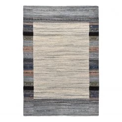 THEKO die markenteppiche Tapis en laine Nebraska Dessin 2828 - Laine vierge - Multicolore - 190 x 290 cm